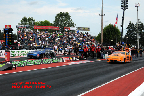 Jeg Coughlin Jr. (near lane) vs Eric Latino (far lane)